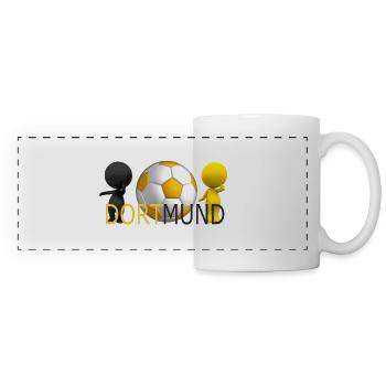 Dortmund - Mug panoramique contrasté et blanc - blanc - Devant