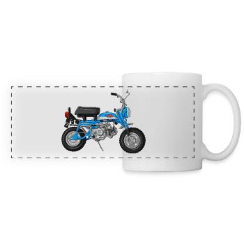Monkey Z50A DE | candy sapphire blue - Panoramic Mug - white - Front