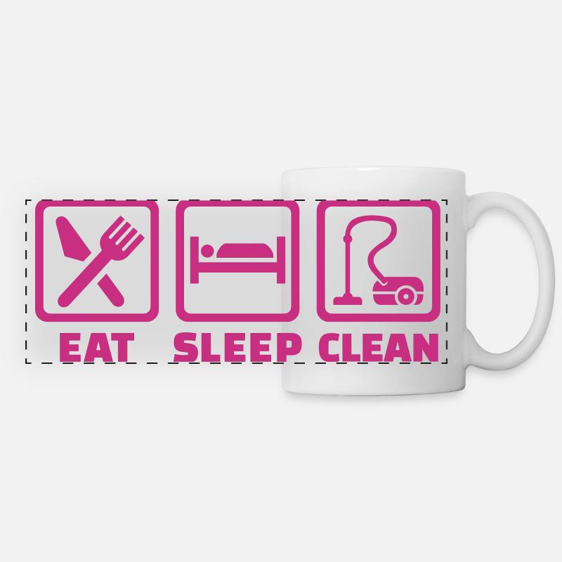 Cleaning - Panoramic Mug - white