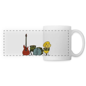 Maquette de Mug panoramique contrasté et blanc « L'Énigme Numérique 3588 » à imprimer et personnaliser