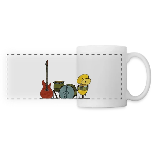 Le Mystérieux 3588 - Mug panoramique contrasté et blanc