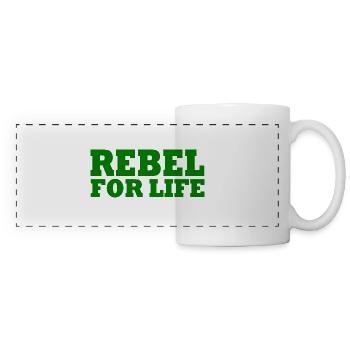 Rebel for life - Panoramic Mug - white - Front
