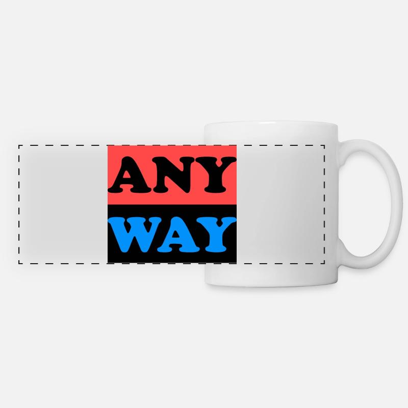 Anyway - Panoramic Mug - white