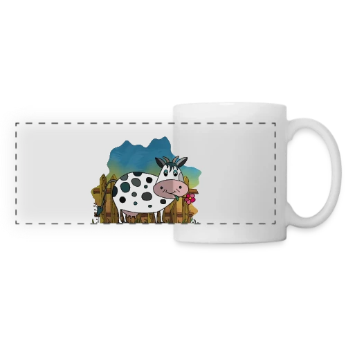 La Vache Rigolote - Mug panoramique contrasté et blanc