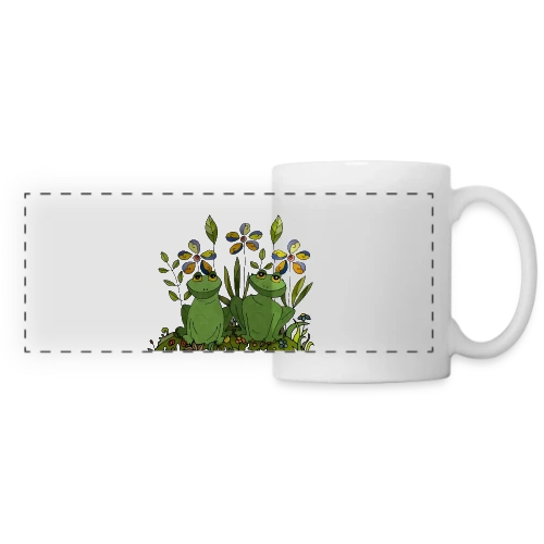 Craquant Motif Grenouille - Mug panoramique contrasté et blanc