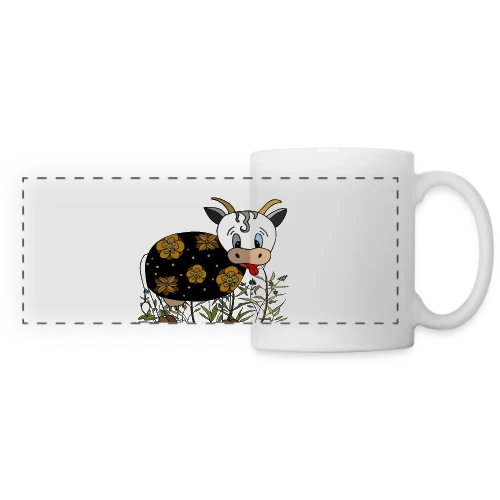 La Vache Joyeuse - Mug panoramique contrasté et blanc
