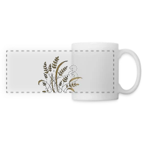 Maquette de Mug panoramique contrasté et blanc « Mystère Numérique 4135 » à imprimer et personnaliser