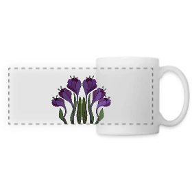 Maquette de Mug panoramique contrasté et blanc « Code Secret 4134 » à imprimer et personnaliser