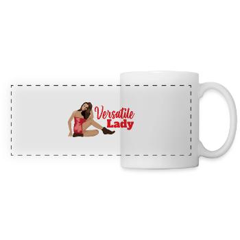 Aircraft Nose Art Versatile Lady - Gift Idea - Panoramic Mug - white - Front