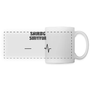 Smoking Survivor Gift Smoker Ex-Smoker Aufhoe - Panoramic Mug - white - Front