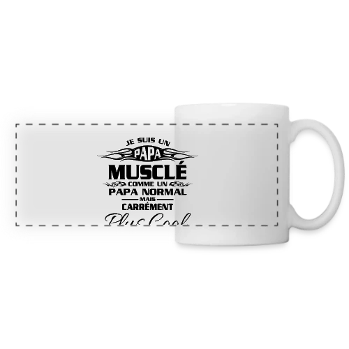 Esprit Musclé & Fitness - Mug panoramique contrasté et blanc