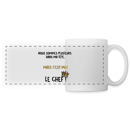 Esprit Éclaté - Mug panoramique contrasté et blanc