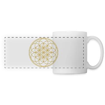Flower of Life - The Beginning 3 - Panoramic Mug - white - Front