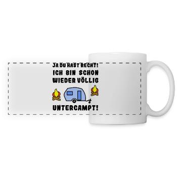 völlig untercampt wohnwagen - Panoramatasse - Weiß - Vorne