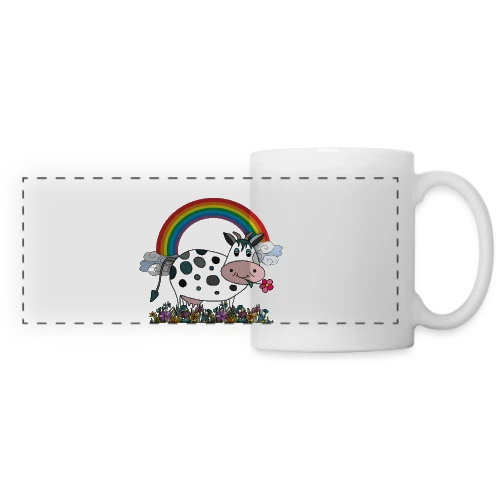 La Vache Coquette - Mug panoramique contrasté et blanc