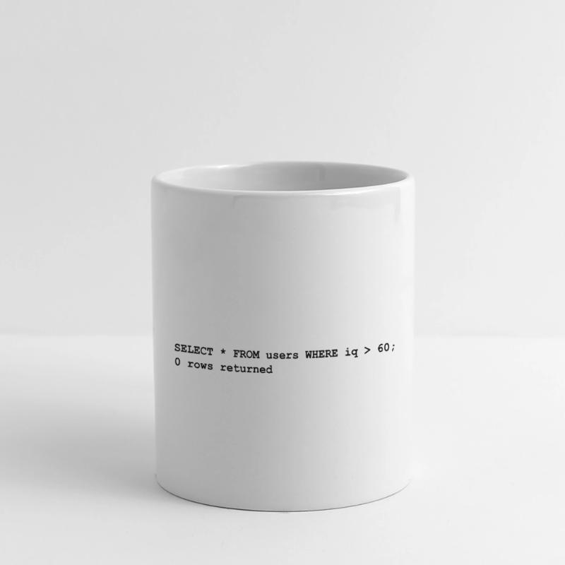 Users iq rows programming gift computer science Panoramic Mug