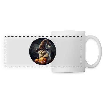 Halloween Häschen - Panoramatasse - Weiß - Vorne