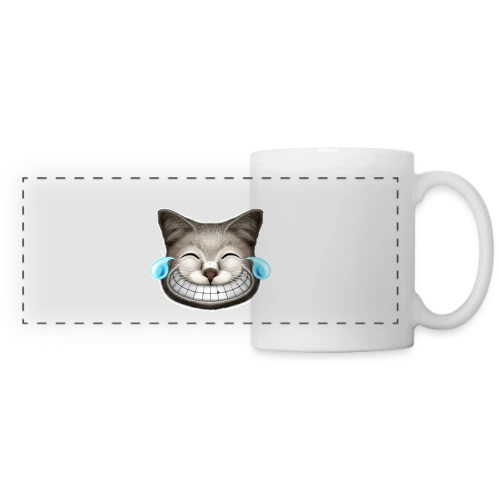 Chat Hilarant Explosion Rires - Mug panoramique contrasté et blanc