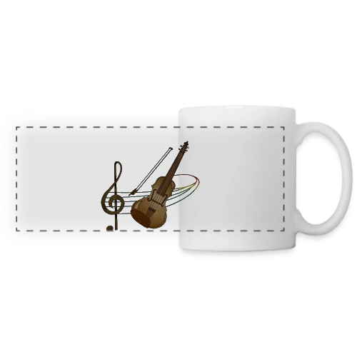 Passion Musique - Mug panoramique contrasté et blanc