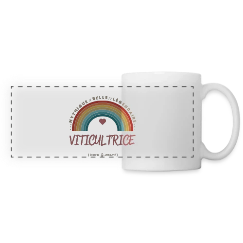 Meilleure Viticultrice du Monde - Mug panoramique contrasté et blanc