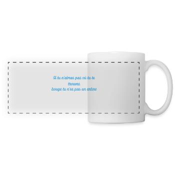 Citation - Mug panoramique contrasté et blanc - blanc - Devant