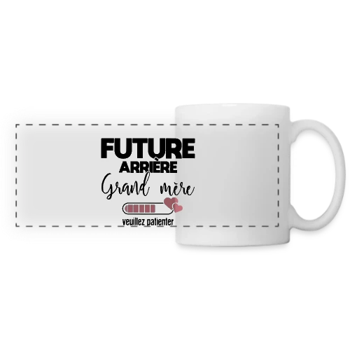 Future Arrière-Grand-Mère : La Belle Annonce - Mug panoramique contrasté et blanc