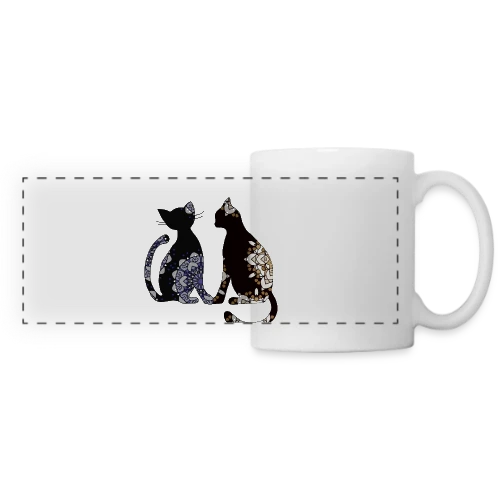 Passion Chat - Mug panoramique contrasté et blanc