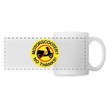 Motor Scooter? No Thanks! (3-color) - Panoramic Mug - white - Front