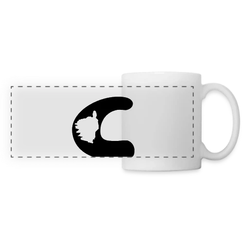 Lettre C Carte Corse - Mug panoramique contrasté et blanc