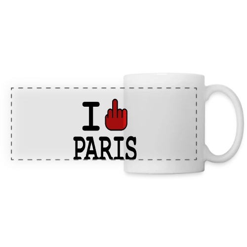 Anti-Paris Dégouté - Mug panoramique contrasté et blanc