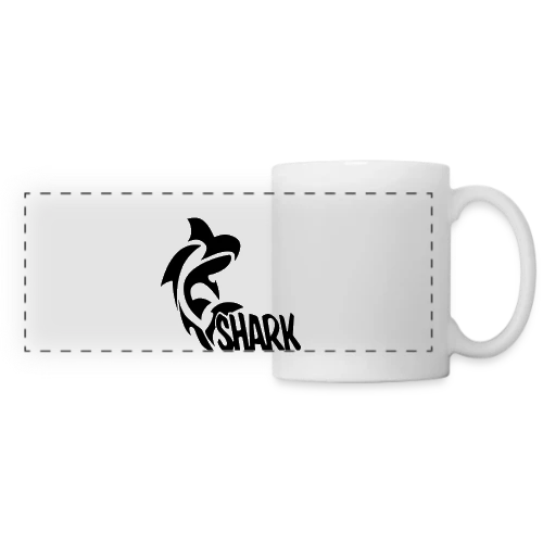 Requin Majestueux des Océans - Mug panoramique contrasté et blanc