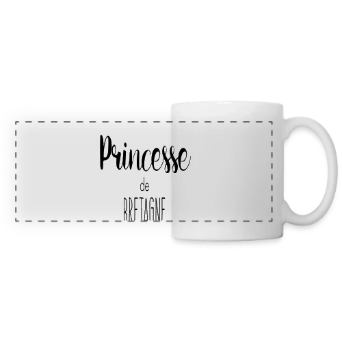 Princesse de Bretagne - Mug panoramique contrasté et blanc