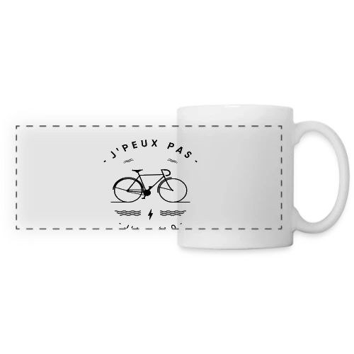 J'ai Vélo : Le T-shirt des Passionnés de Cyclisme - Mug panoramique contrasté et blanc