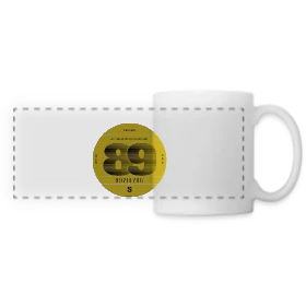 Maquette de Mug panoramique contrasté et blanc « Voiture Vintage France 1989 - Esprit Rétro » à imprimer et personnaliser