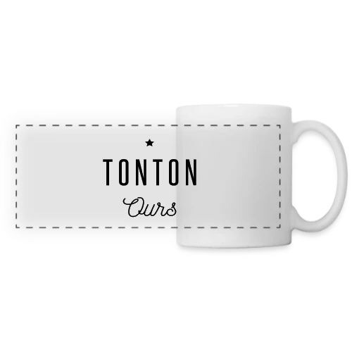 Tonton Ours - Mug panoramique contrasté et blanc