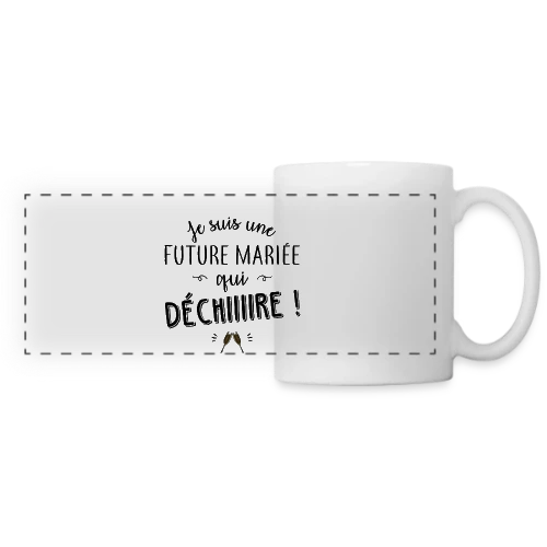 Future Mariée Qui Dépote - Mug panoramique contrasté et blanc
