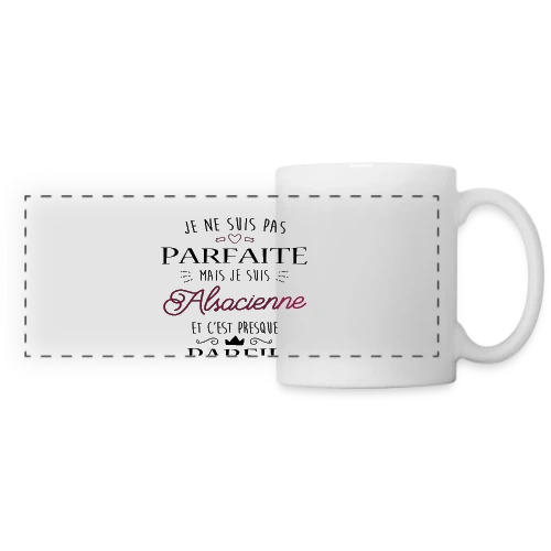 Pas Parfaite Mais Alsacienne - Mug panoramique contrasté et blanc