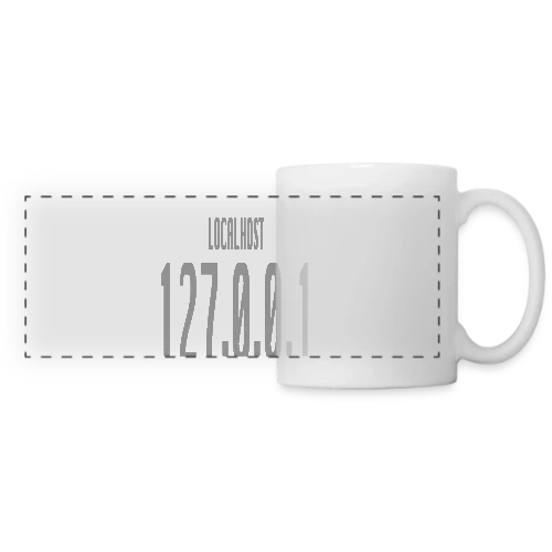 Localhost 127.0.0.1 - No Place Like Home pour Geek - Mug panoramique contrasté et blanc