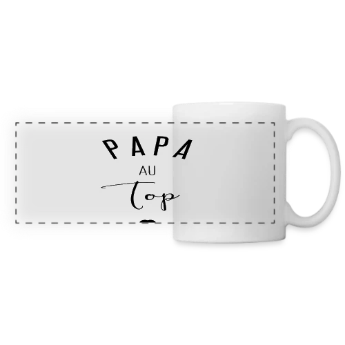 PAPA AU TOP - Mug panoramique contrasté et blanc