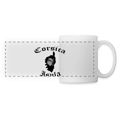 Corsica Isula Vintage - Mug panoramique contrasté et blanc