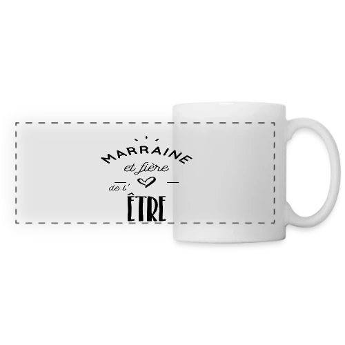 Marraine Fière - Mug panoramique contrasté et blanc