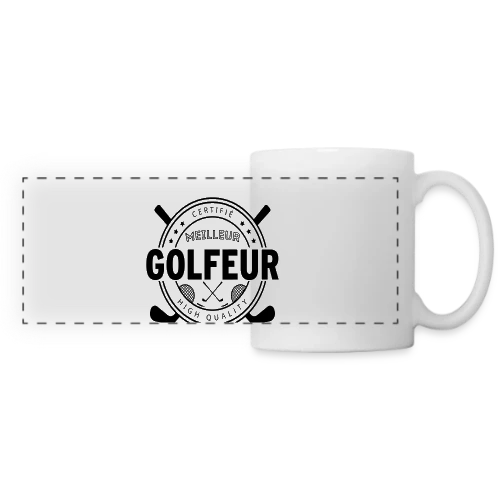 T-shirt Le Super Golfeur - Cadeau Idéal Passion Golf - Mug panoramique contrasté et blanc