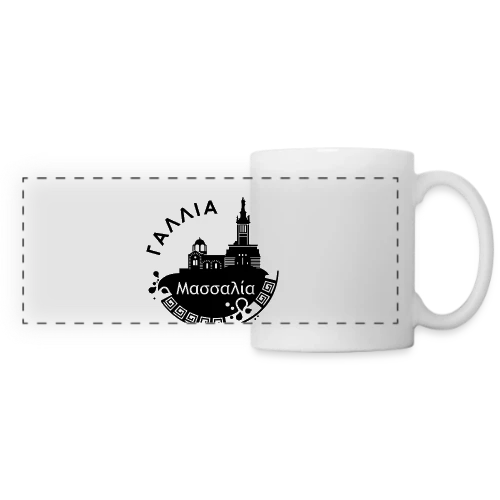 Marseille Grecque Antique - Mug panoramique contrasté et blanc