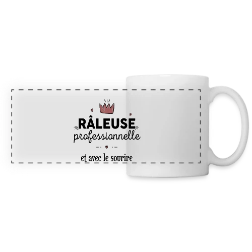 T-shirt Râleuse Professionnelle - Mug panoramique contrasté et blanc
