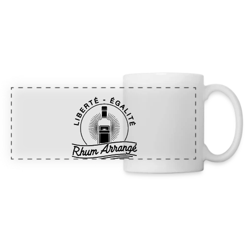 Liberté, Égalité, Rhum Arrangé : Le T-Shirt Fun - Mug panoramique contrasté et blanc