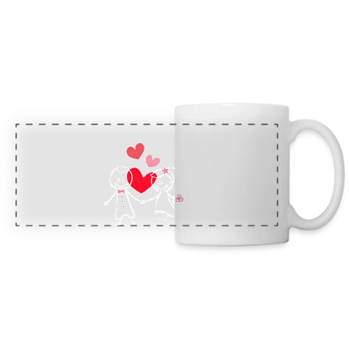 Célébration Mariage - Mug panoramique contrasté et blanc