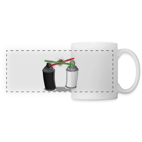 Graffiti Urbain - Mug panoramique contrasté et blanc