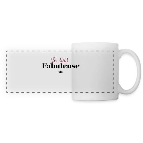 T-shirt "Je suis fabuleuse" - Affirmez votre éclat - Mug panoramique contrasté et blanc