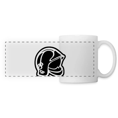 Casque de Pompier – Héroïsme Quotidien - Mug panoramique contrasté et blanc