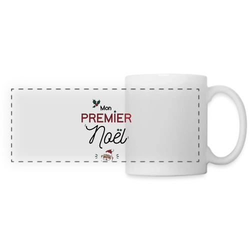 Mon Premier Noël - Mug panoramique contrasté et blanc